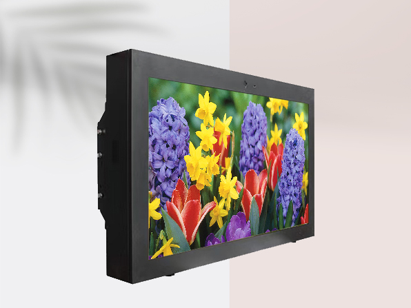 Outdoor wall mounted display screen